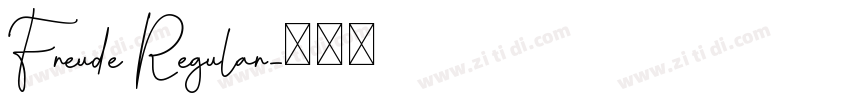 Freude Regular字体转换